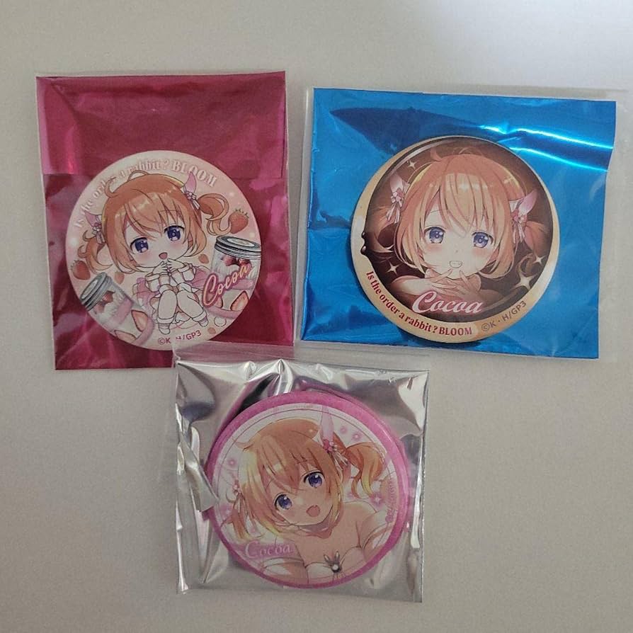 ご注文はうさぎですか　ココア　缶バッジ　セット　ごちうさ Amazon.co.jp: ごちうさ ご注文はうさぎ か？ココア缶バッジセット